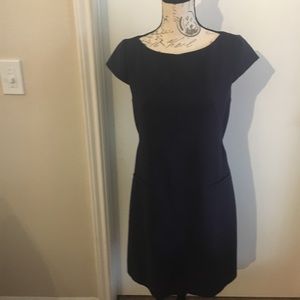 Eliza J navy blue dress